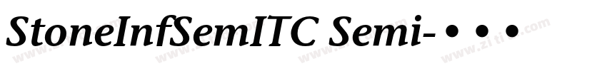 StoneInfSemITC Semi字体转换